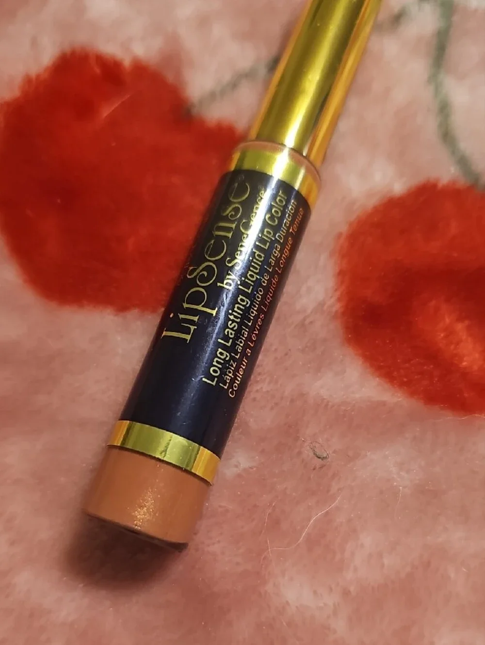 SeneGence LipSense Lip Color - Coral Pink with Gold Accents